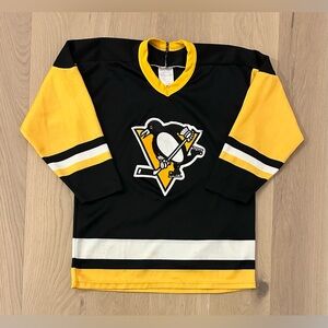Vintage Youth Pittsburgh Penguins Blank Back NHL Hockey Jersey